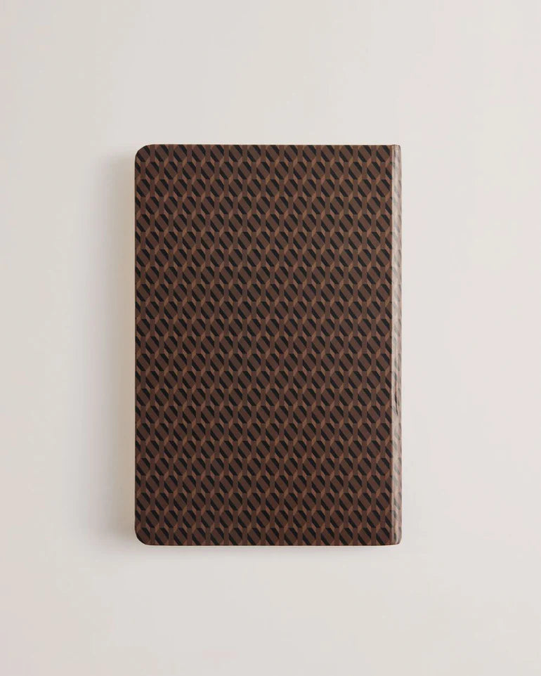 Ted Baker Printed A5 Notebook | Brown