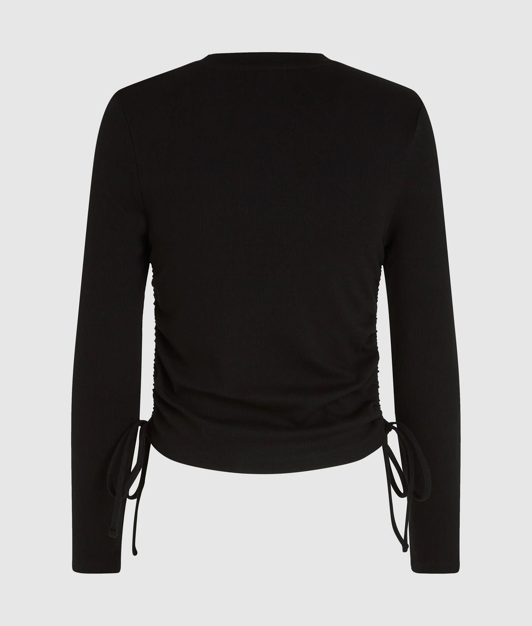 Karl Lagerfeld Ruched Ribbed Women's Top | Black