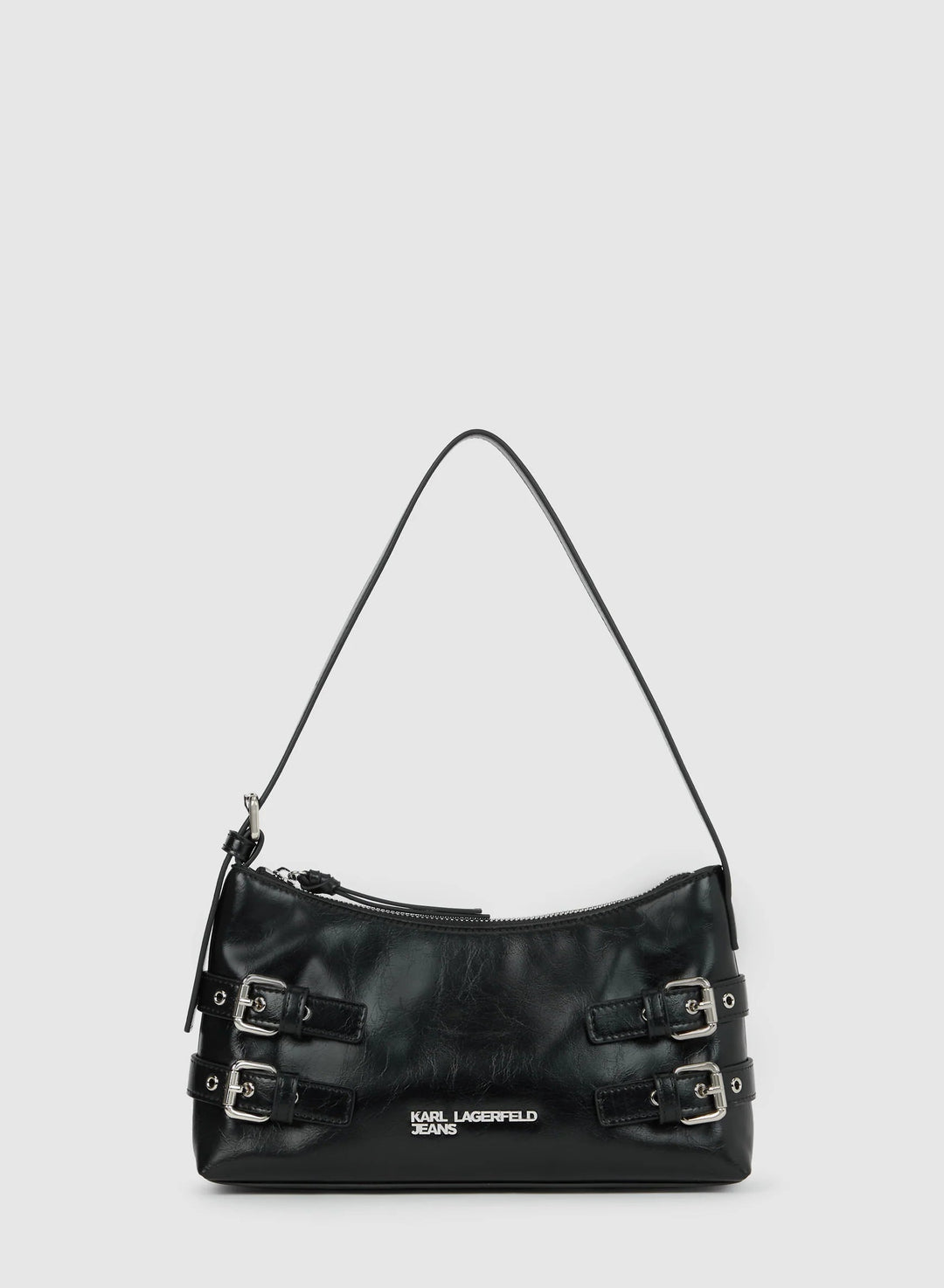 Karl Lagerfeld Buckle Shoulder Bag | Black