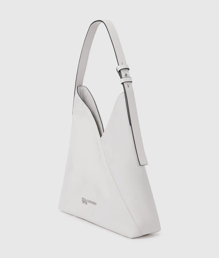 Karl Lagerfeld Geo High Shine Tote Bag | Off White