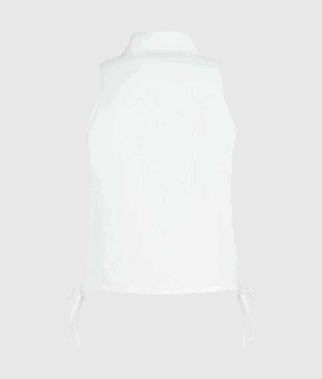 Karl Lagerfeld Sleeveless Blouse Shirt | White
