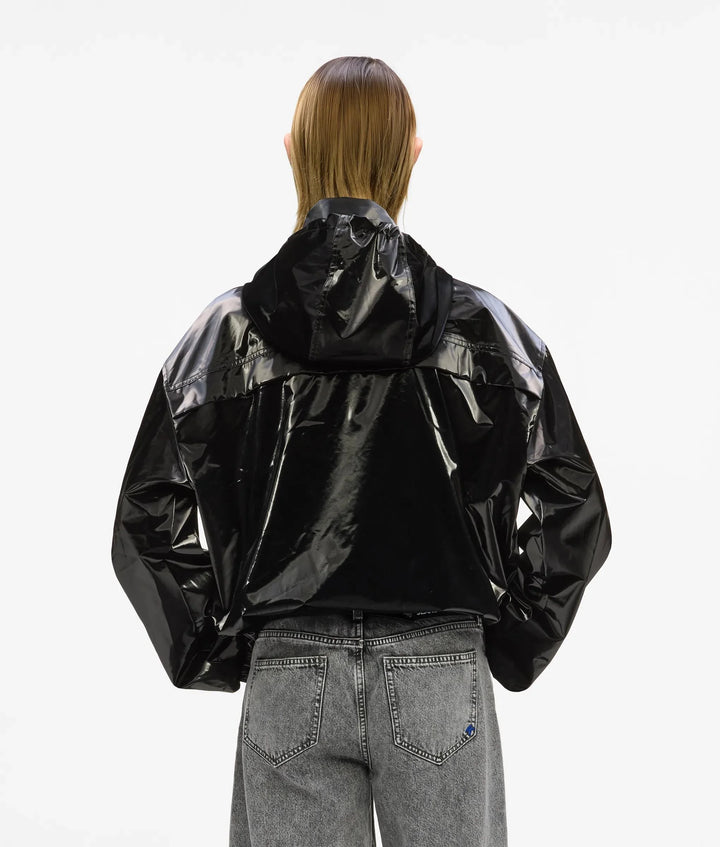 Karl Lagerfeld Shiny Hooded Women's Jacket | Black