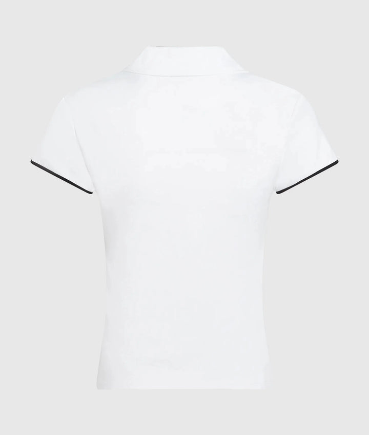 Karl Lagerfels Slim Fit Women's Polo | White