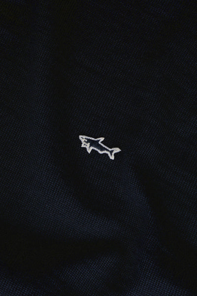 Paul & Shark Wool Sweater with Shark Badge | Navy