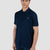 Paul & Shark Double Piqué Cotton Polo Shirt with Shark Badge | Navy