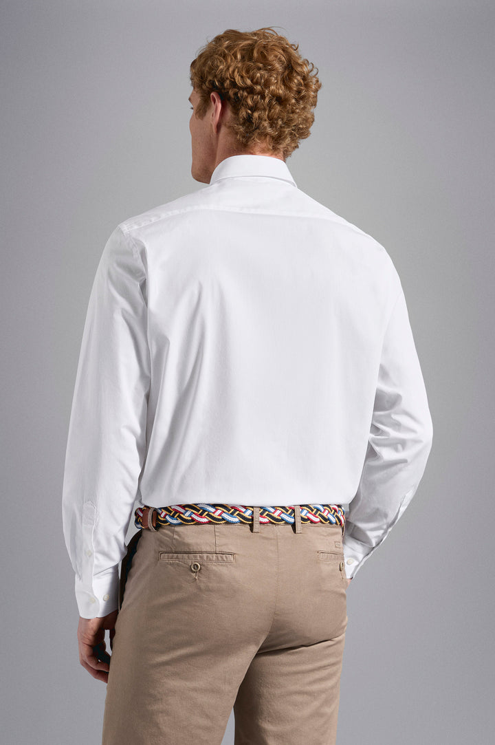 Paul & Shark Cotton Poplin Shirt | White