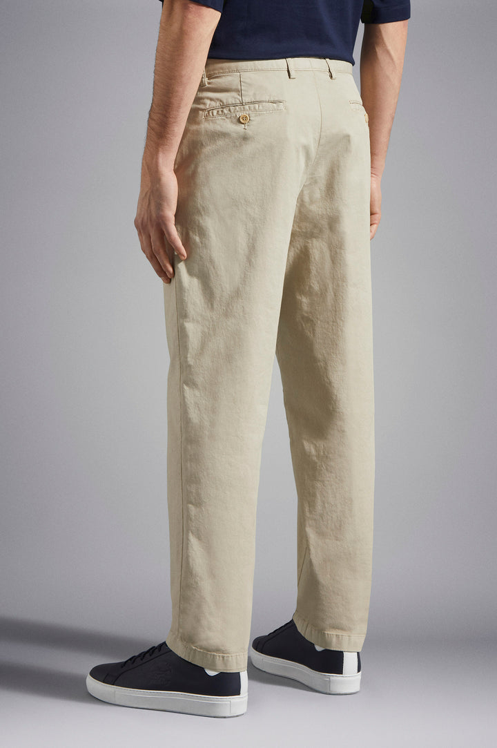 Paul & Shark Stretch Cotton Trousers | Beige