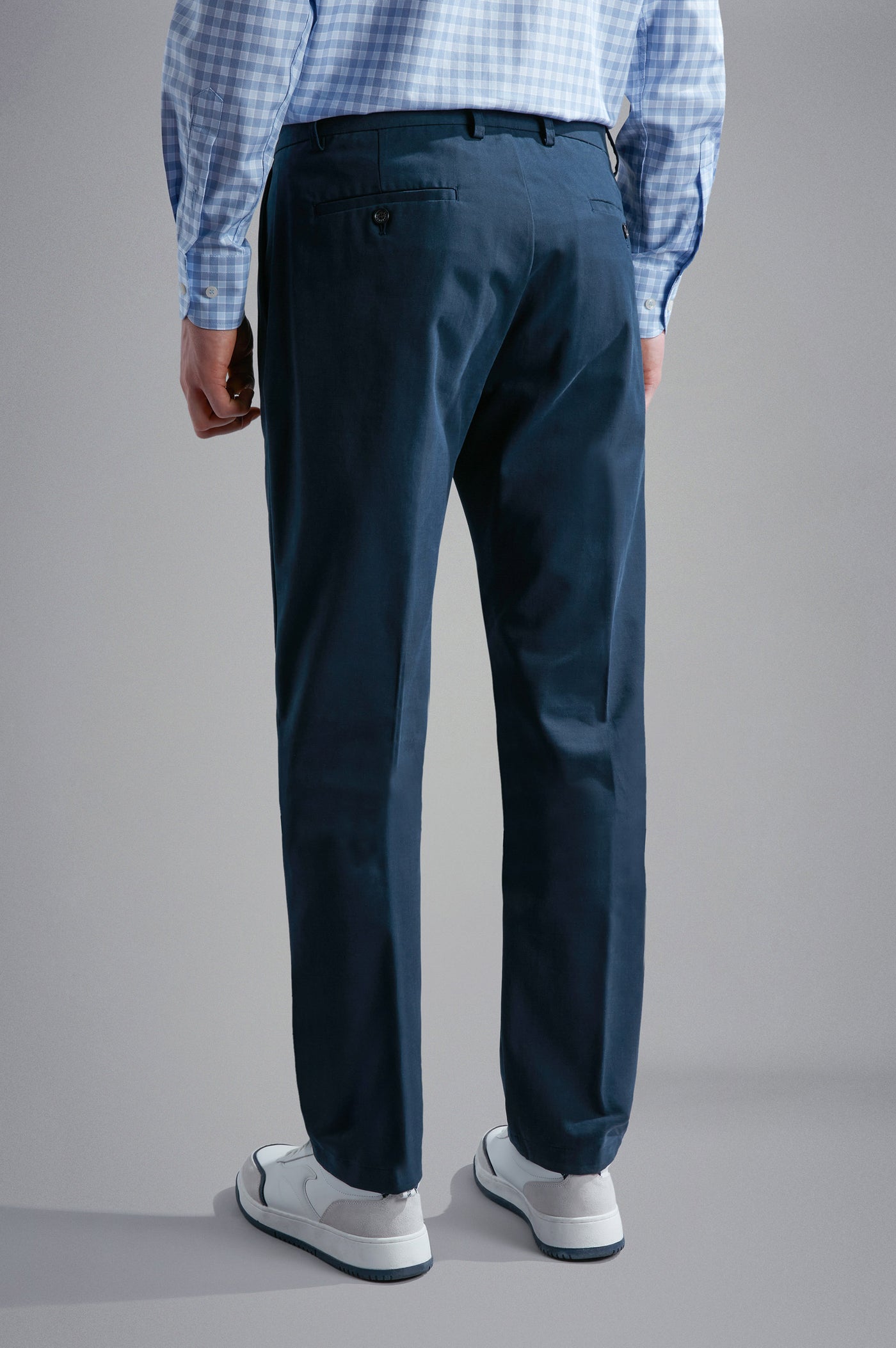 Paul & Shark Winter Stretch Cotton Chino Trousers | Navy