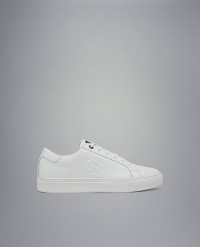 Paul & Shark Shoes with Pierced Shark on the Profile | White