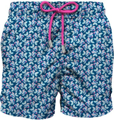 MC2 Saint Barth Lightweight Fabric Swim Shorts Lighting | Navy/Blue