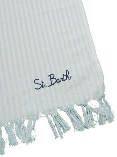 MC2 Saint Barth Towel Foutasponge | Light Blue/White