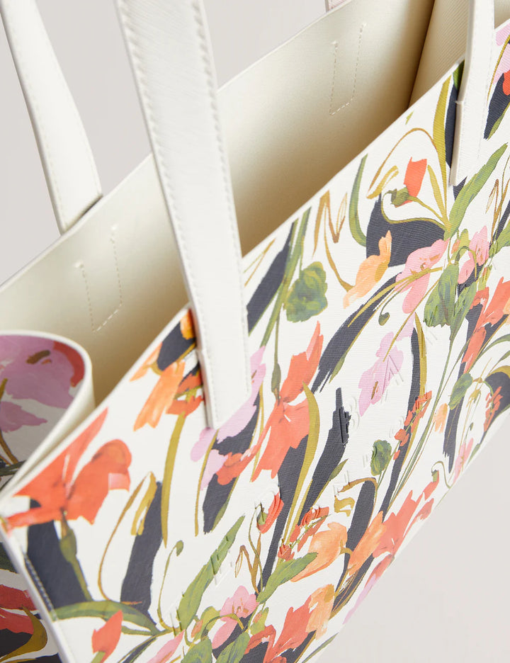 Ted Baker Flowela Floral Printed Icon Bag | Cream