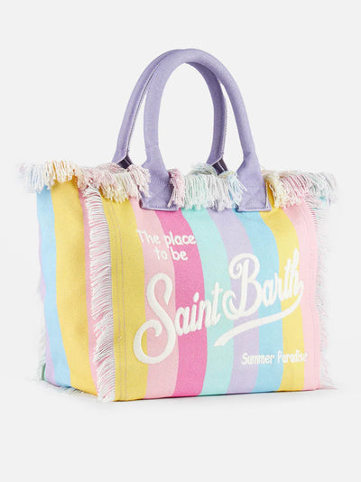 MC2 Saint Barth Vanity Canvas Bag | Multi Stripes