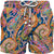 MC2 Saint Barth Mid Length Swim-shorts 70's Print | Paisley Orange