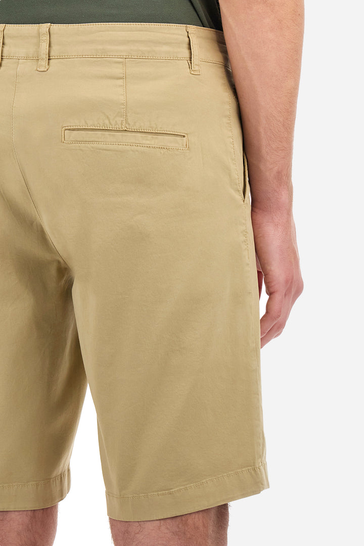 La Martina Regular Fit Cotton Twill Bermuda Shorts – Vardan | Beige
