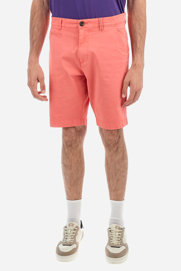 La Martina Regular Fit Cotton Twill Bermuda Shorts – Vardan | Coral