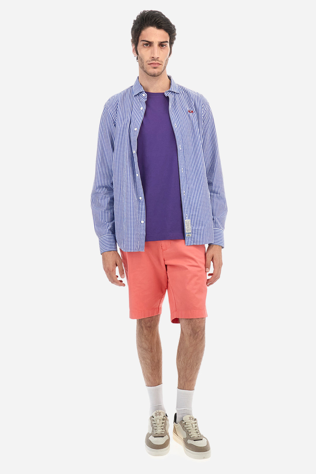 La Martina Regular Fit Cotton Twill Bermuda Shorts – Vardan | Coral