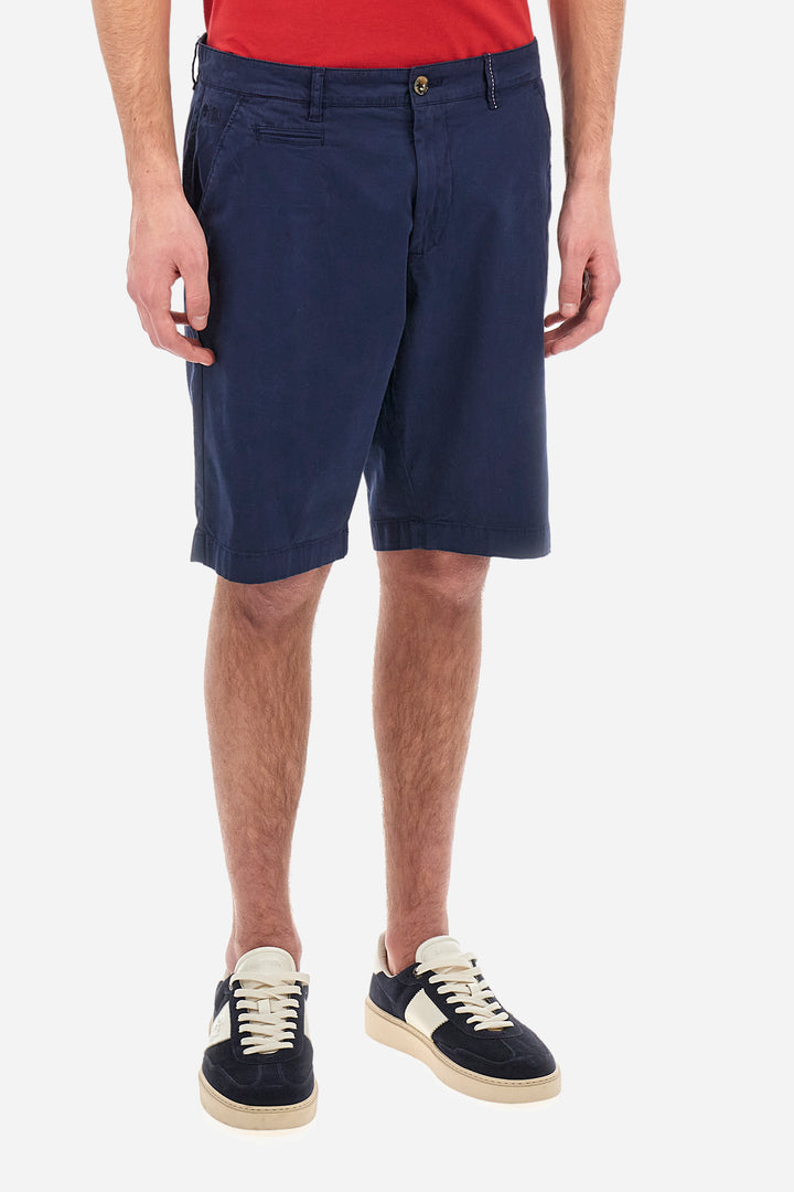 La Martina Regular Fit Cotton Twill Bermuda Shorts – Vardan | Navy