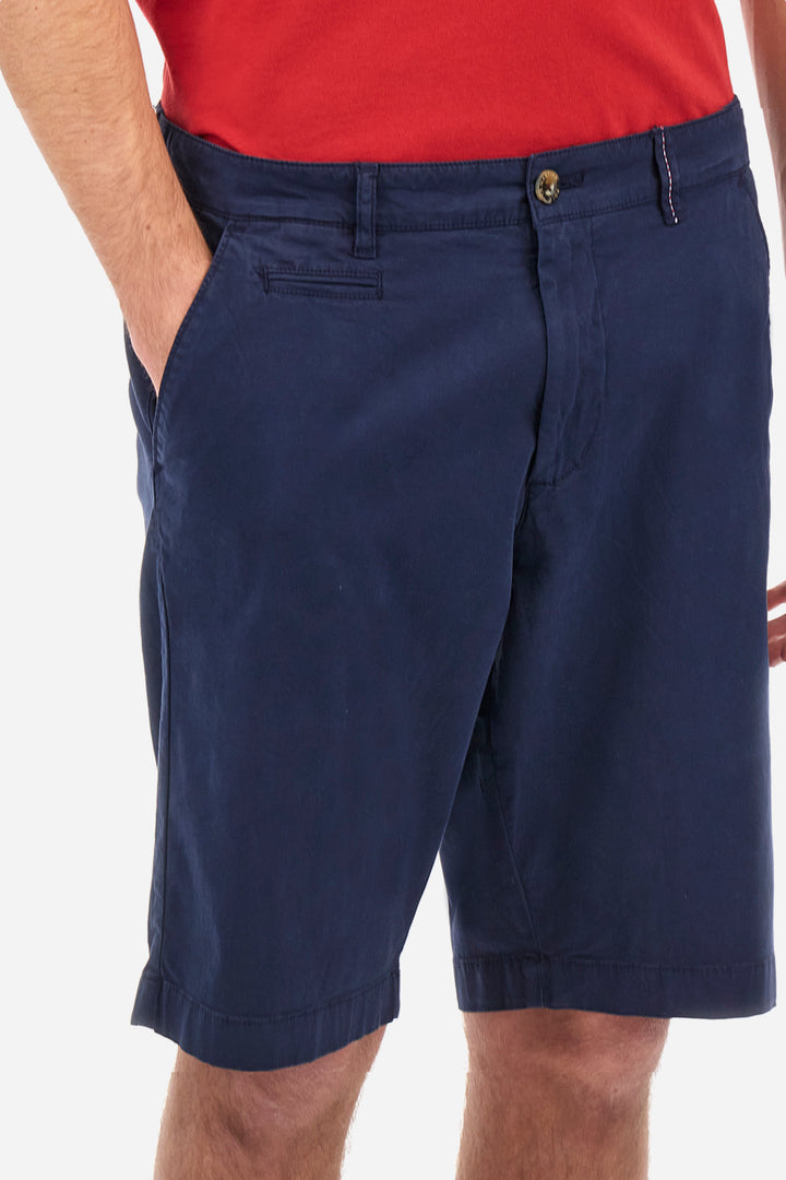 La Martina Regular Fit Cotton Twill Bermuda Shorts – Vardan | Navy