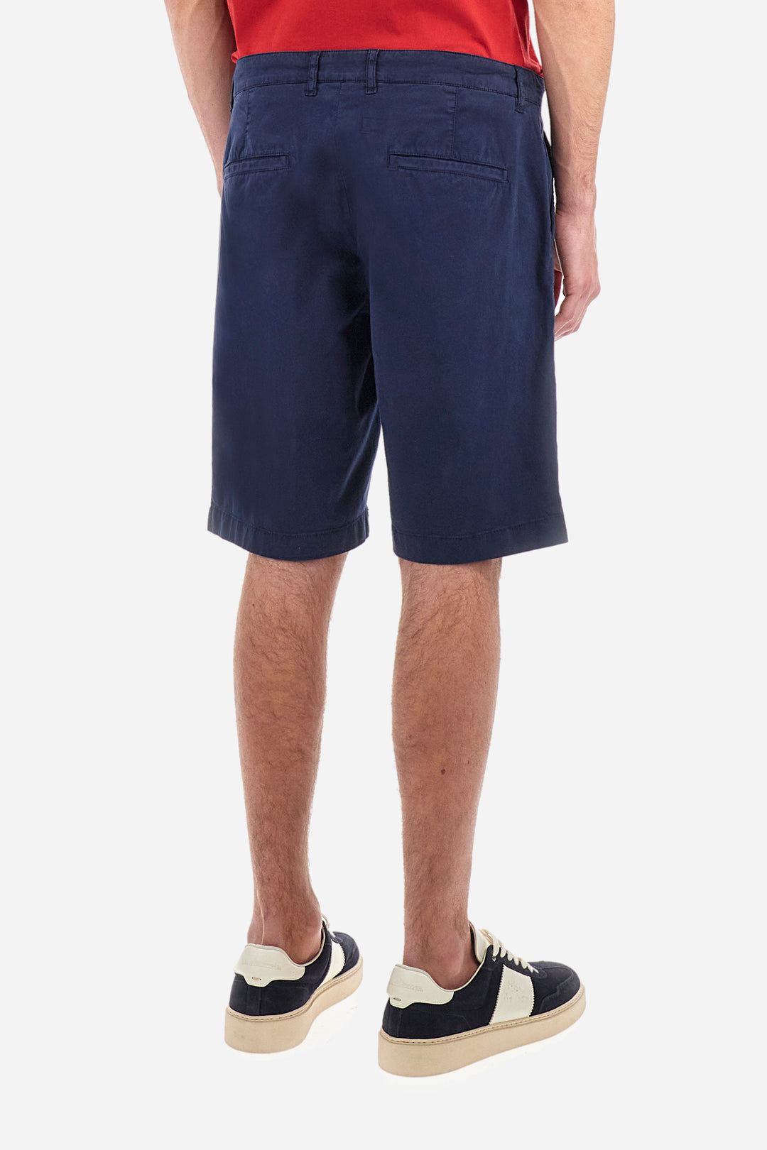 La Martina Regular Fit Cotton Twill Bermuda Shorts – Vardan | Navy