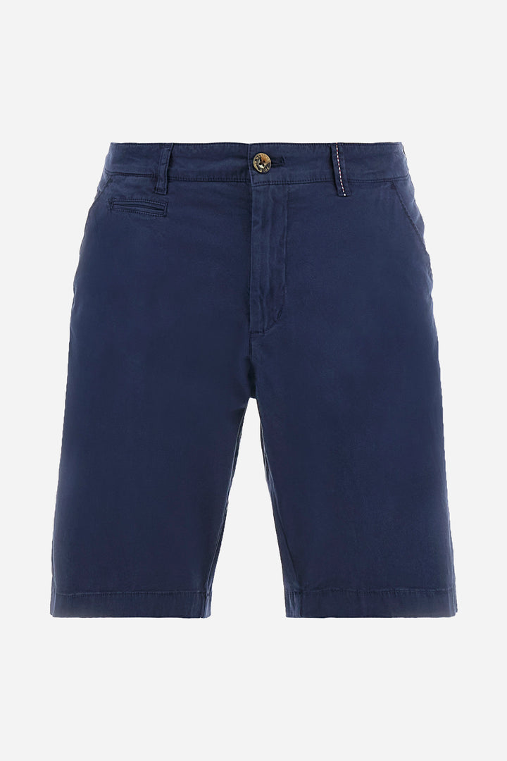 La Martina Regular Fit Cotton Twill Bermuda Shorts – Vardan | Navy