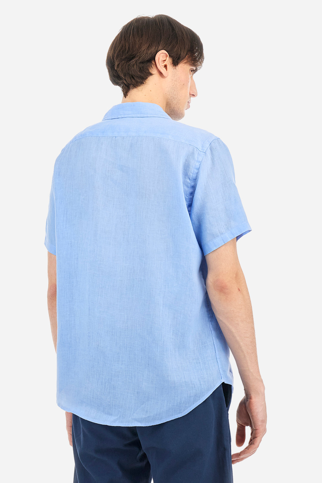 La Martina Regular Fit Linen Canvas Shirt – Varoun | Light Blue