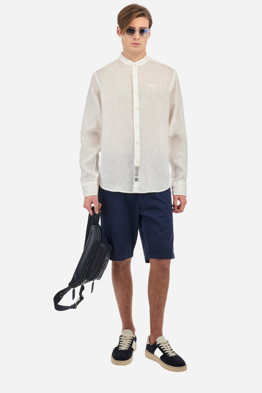 La Martina Regular Fit Linen Canvas Shirt – Yasr | White