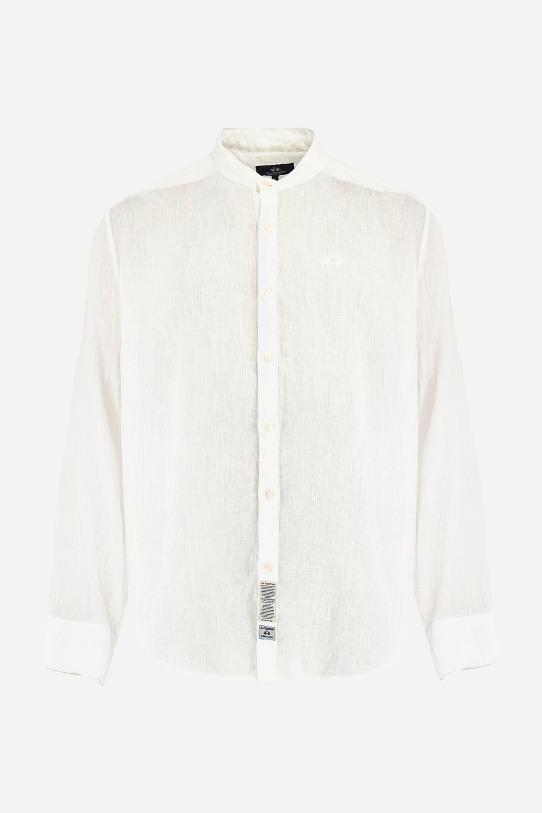 La Martina Regular Fit Linen Canvas Shirt – Yasr | White