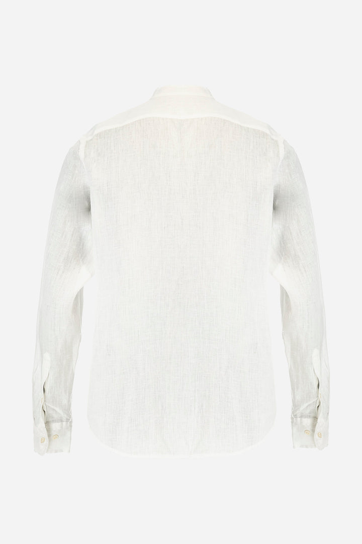 La Martina Regular Fit Linen Canvas Shirt – Yasr | White