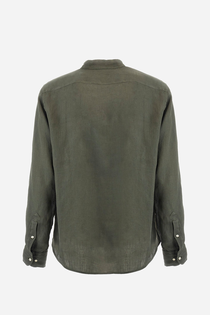 La Martina Regular Fit Linen Canvas Shirt – Yasr | Olive