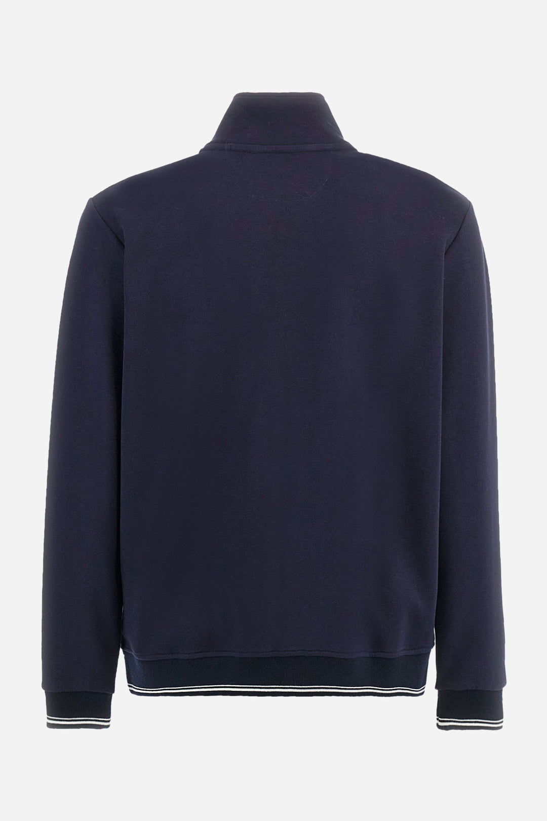 La Martina Regular Fit Cotton Blend Piqué Sweatshirt – Athos | Navy