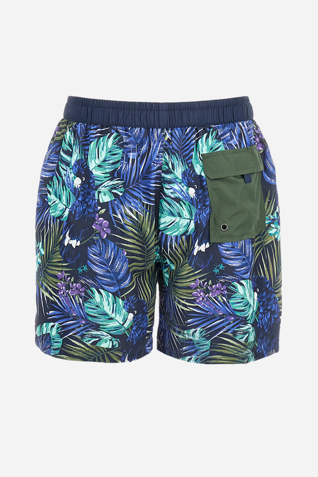 La Martina Regular-Fit Swimwear in Synthetic Fabric - Adan | Blue Multi