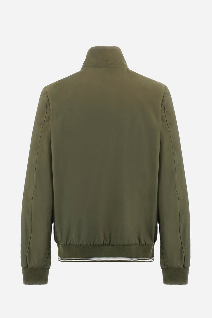 La Martina Regular-fit jacket in mixed cotton - Abraham | Olive
