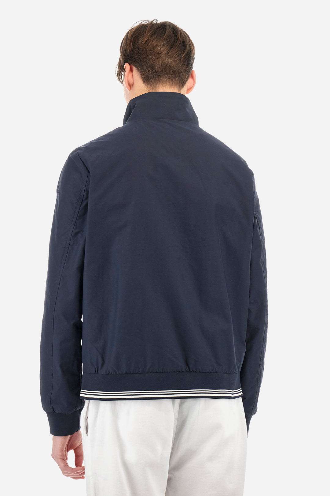 La Martina Regular-fit jacket in mixed cotton - Abraham | Navy