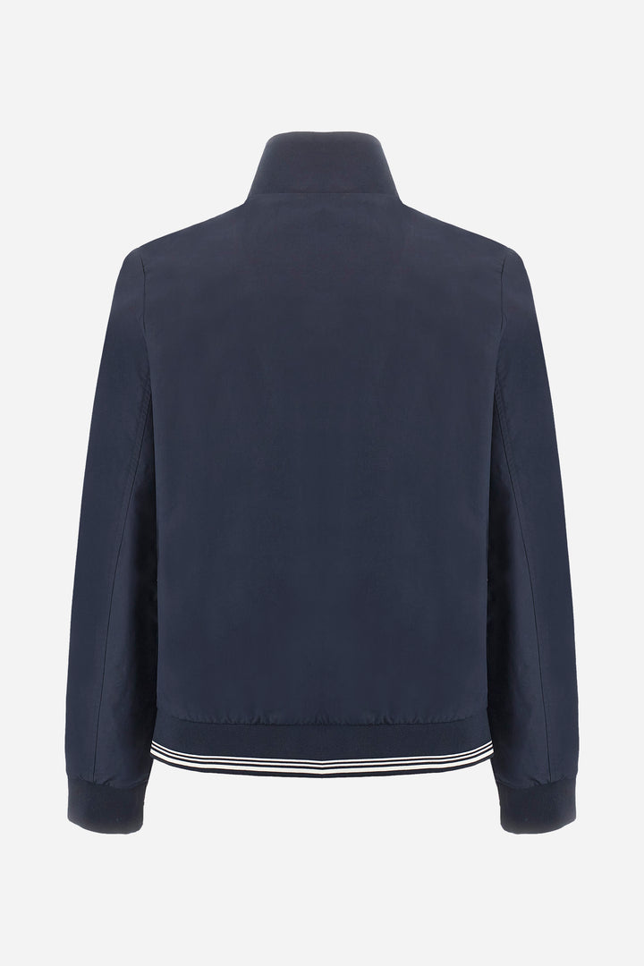La Martina Regular-fit jacket in mixed cotton - Abraham | Navy
