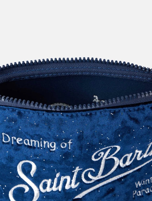 MC2 Saint Barth Pochette Aline with Logo Embroidery | Navy