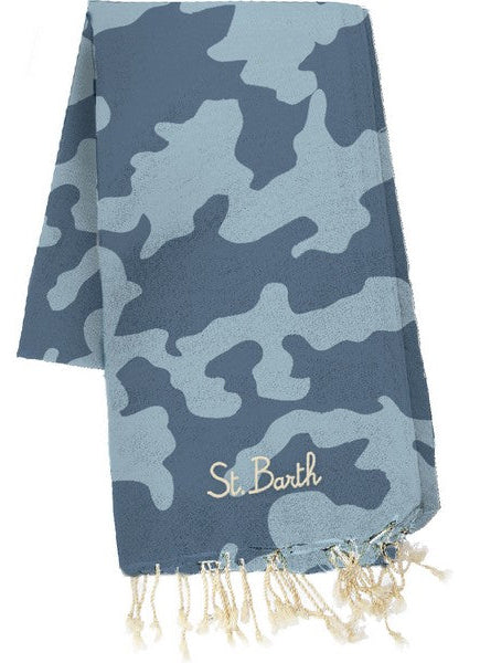 MC2 Saint Barth Foutas J N Camouflage | Camouflage Blue