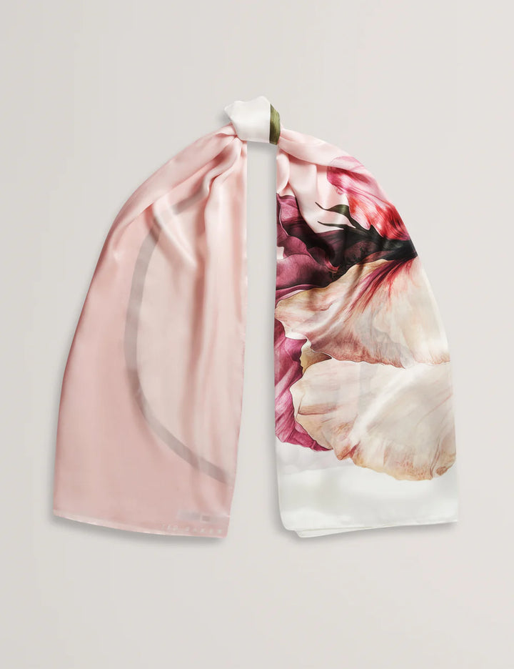 Ted Baker Lisaae Large Floral Print Silk Scarf | Pink