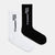 Karl Lagerfeld Men's Logo Socks 2 Pack | White/Black
