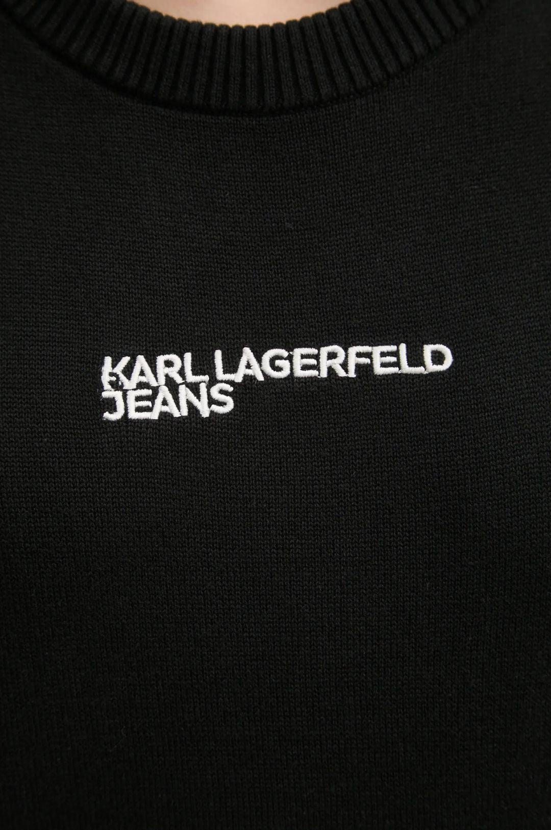 Karl Lagerfeld Logo Knit Sweater | Black