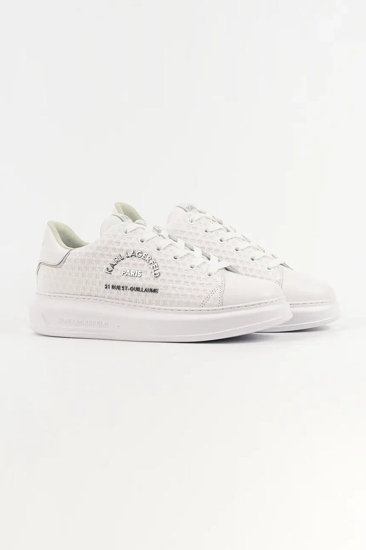 Karl Lagerfeld Kapri Microgram Men's Sneakers | White