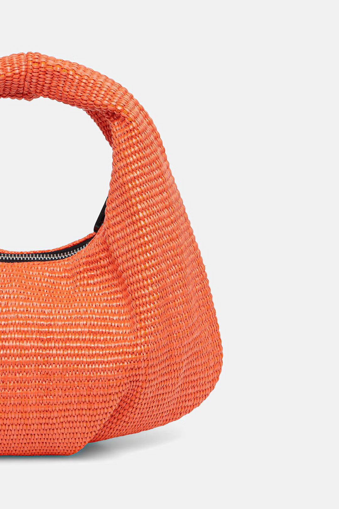 Karl Lagerfeld Box Logo Raffia Hobo Bag | Grenadine