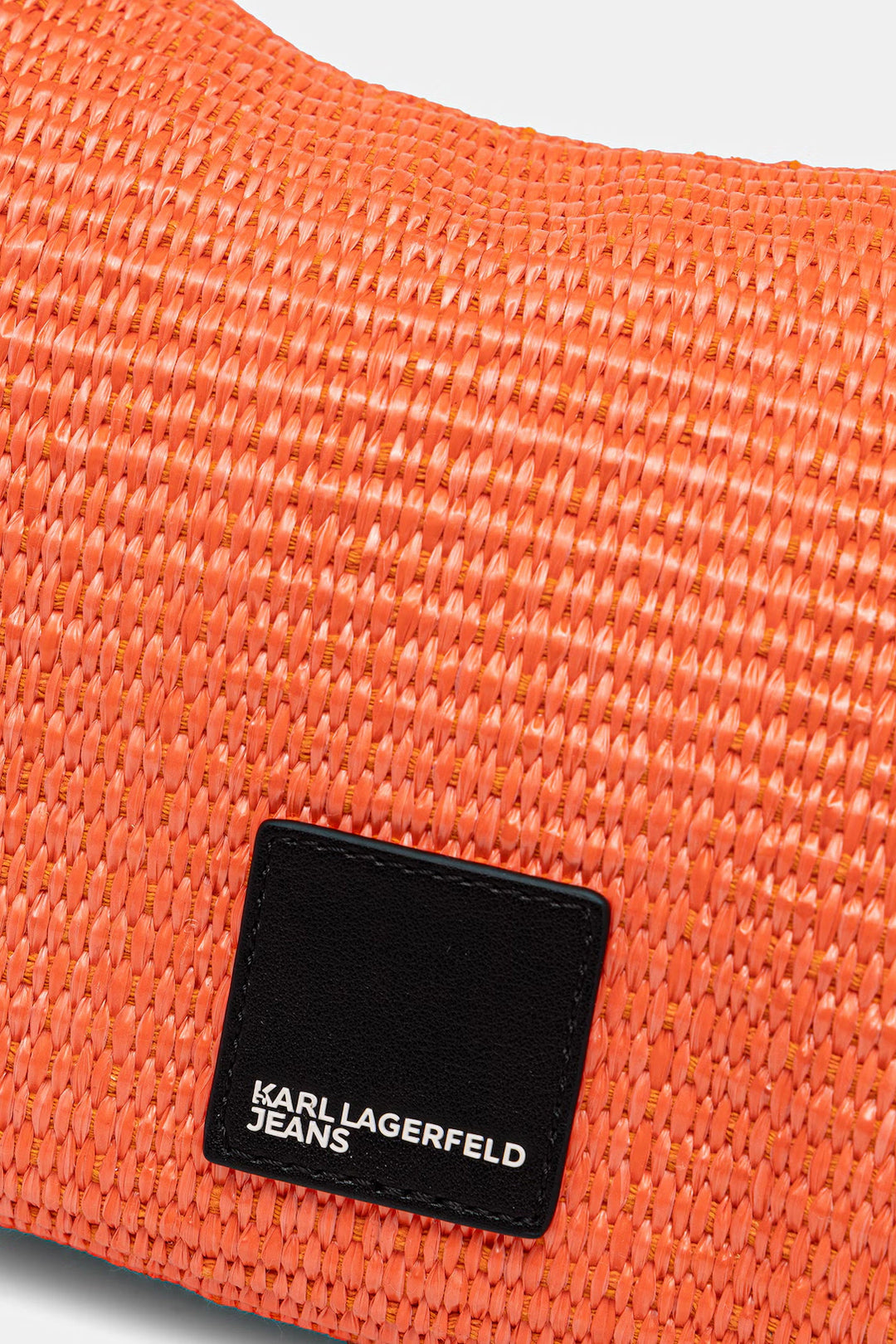 Karl Lagerfeld Box Logo Raffia Hobo Bag | Grenadine