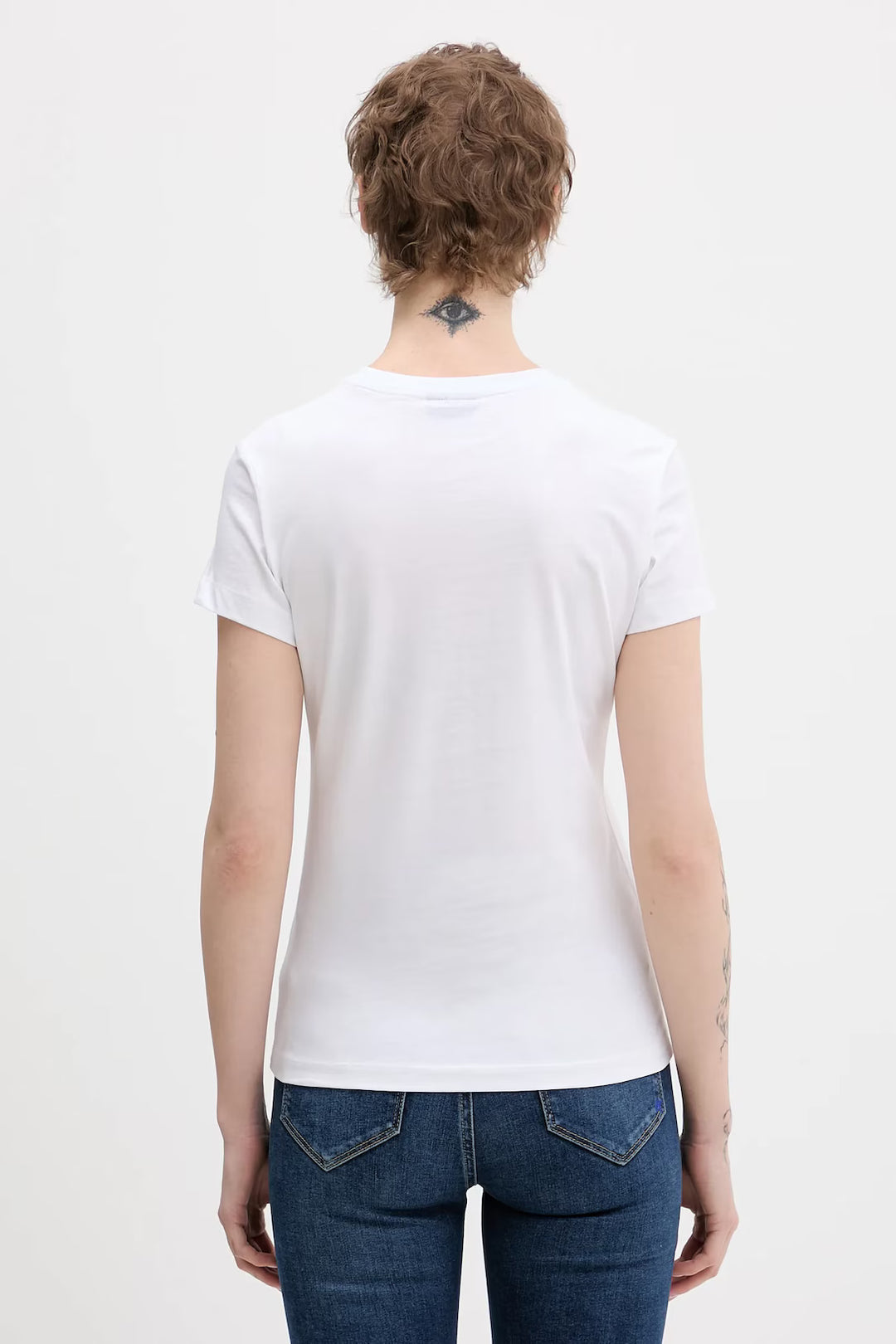 Karl Lagerfeld Slim Fit Reflection Women's T-shirt | White