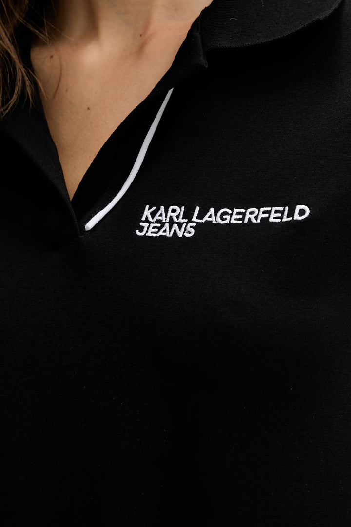 Karl Lagerfels Slim Fit Women's Polo | Black