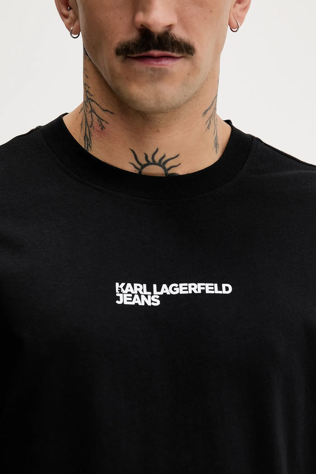 Karl Lagerfeld Regular Letters Men's T-shirt | Black