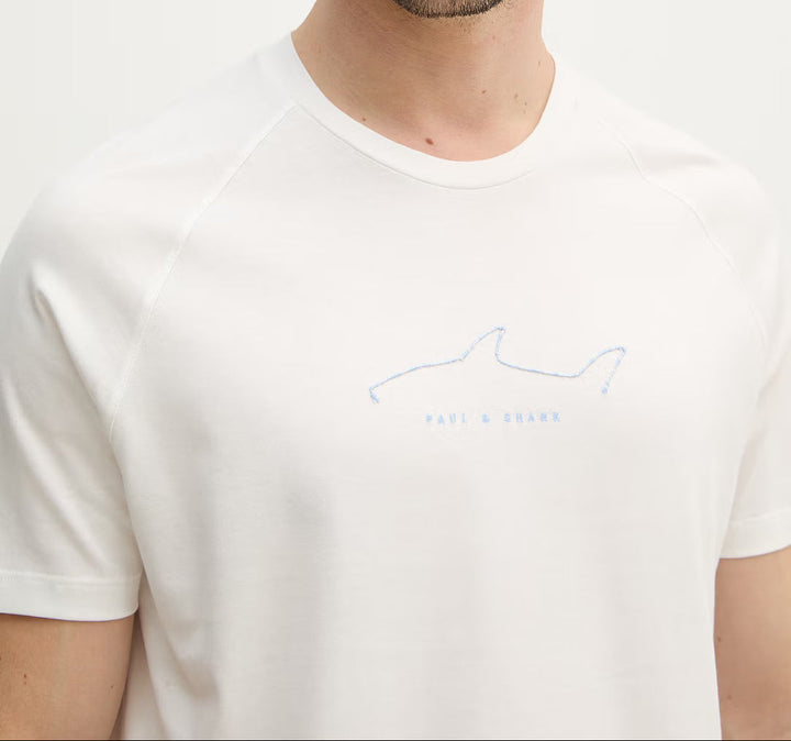 Paul & Shark Lightweight Cotton Jersey T-shirt | White
