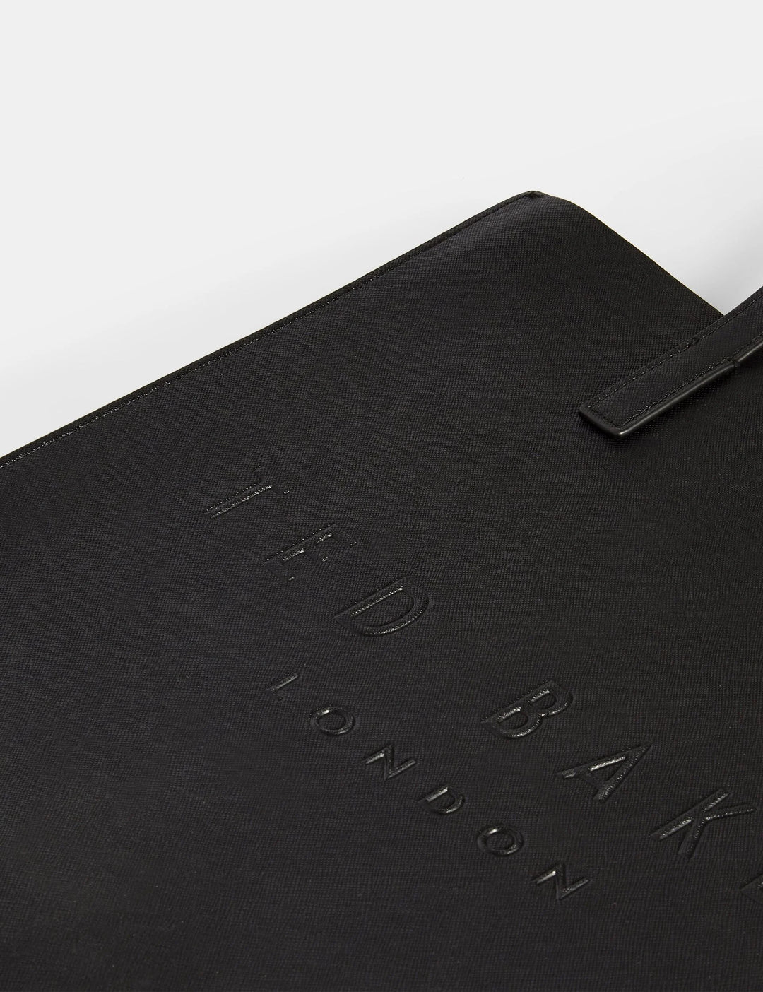 Ted Baker Soocon Crosshatch Faux Leather Large Icon Bag | Black