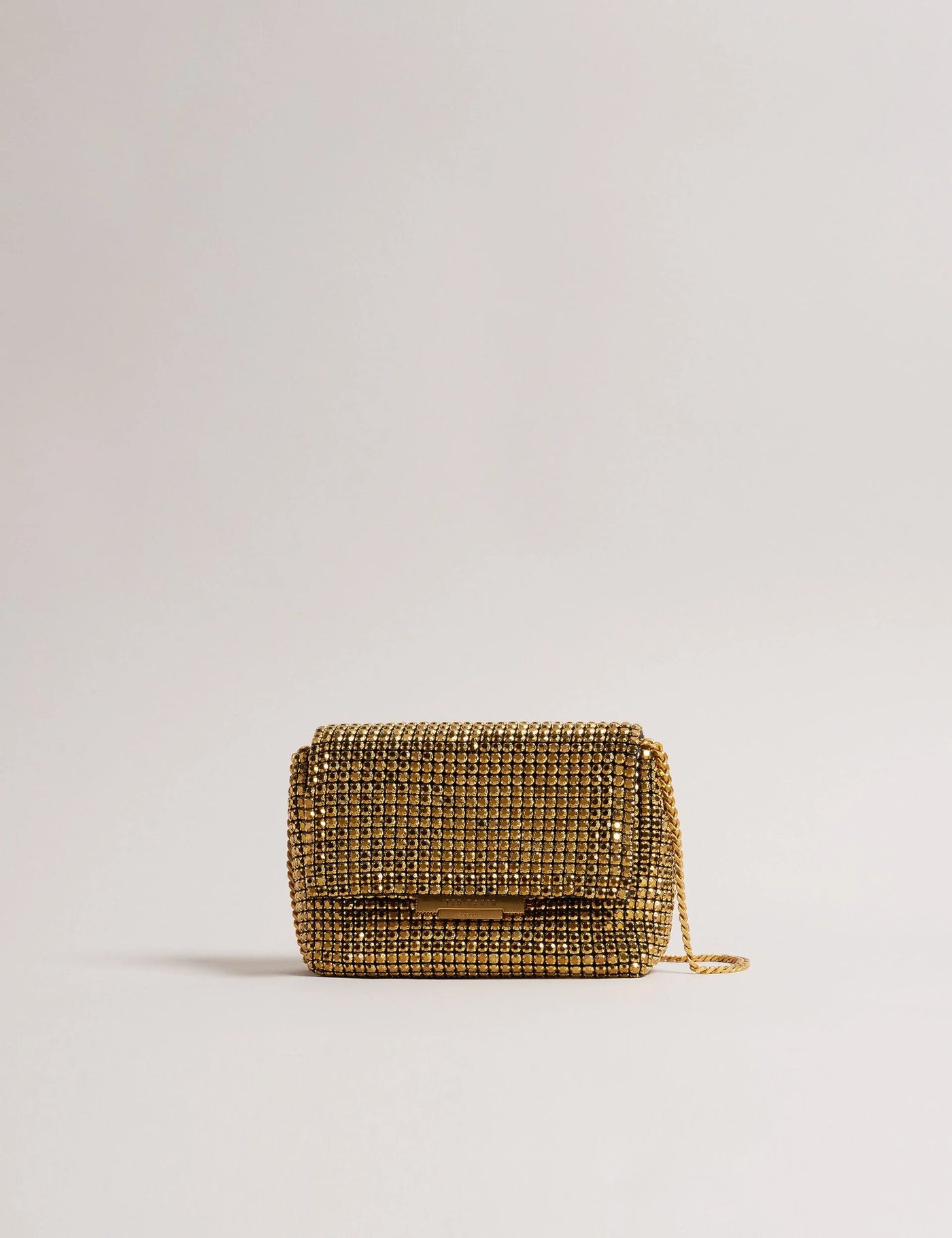 Ted Baker Gliters Crystal Embellished Mini Crossbody Bag | Gold