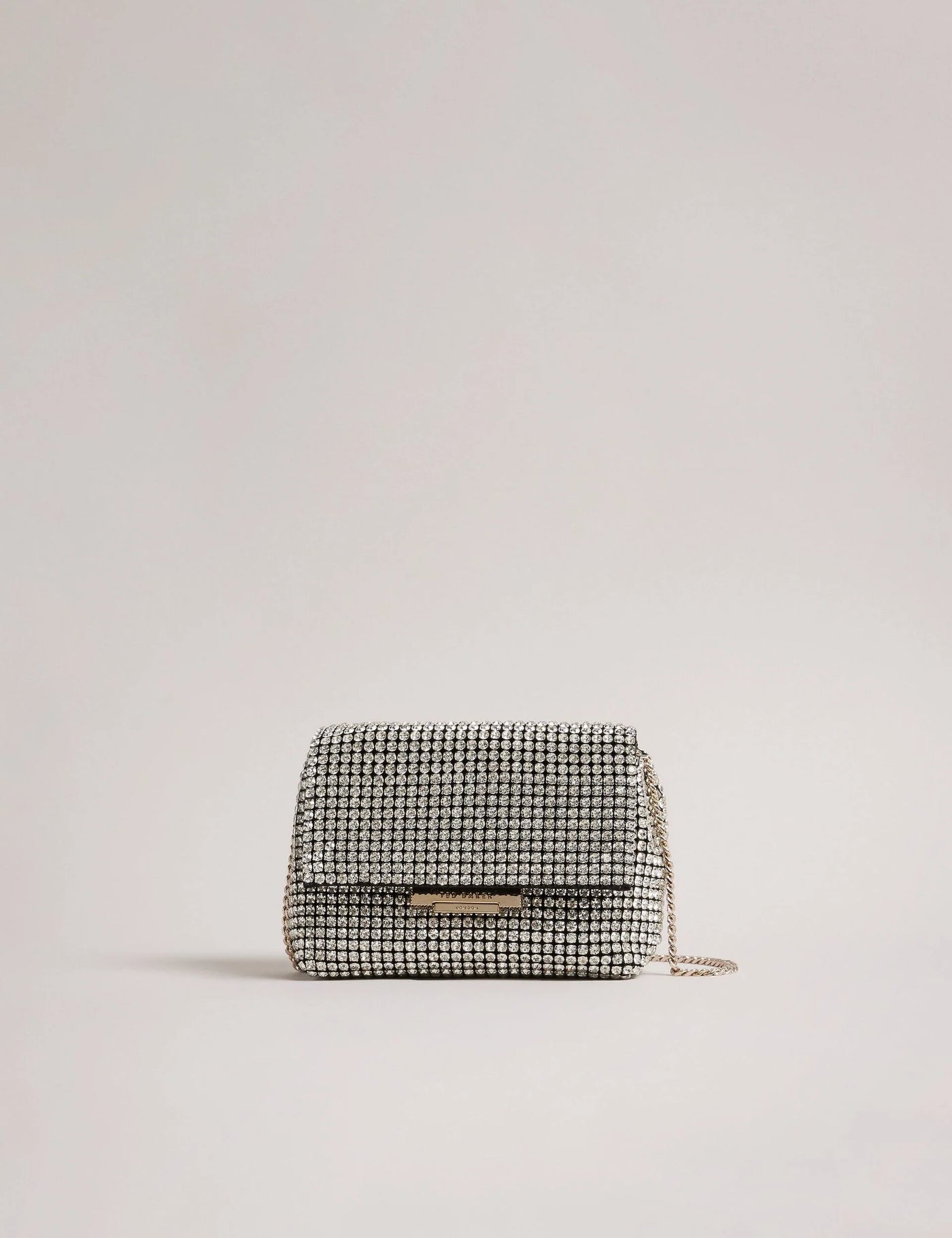 Ted Baker Gliters Crystal Embellished Mini Crossbody Bag | Silver